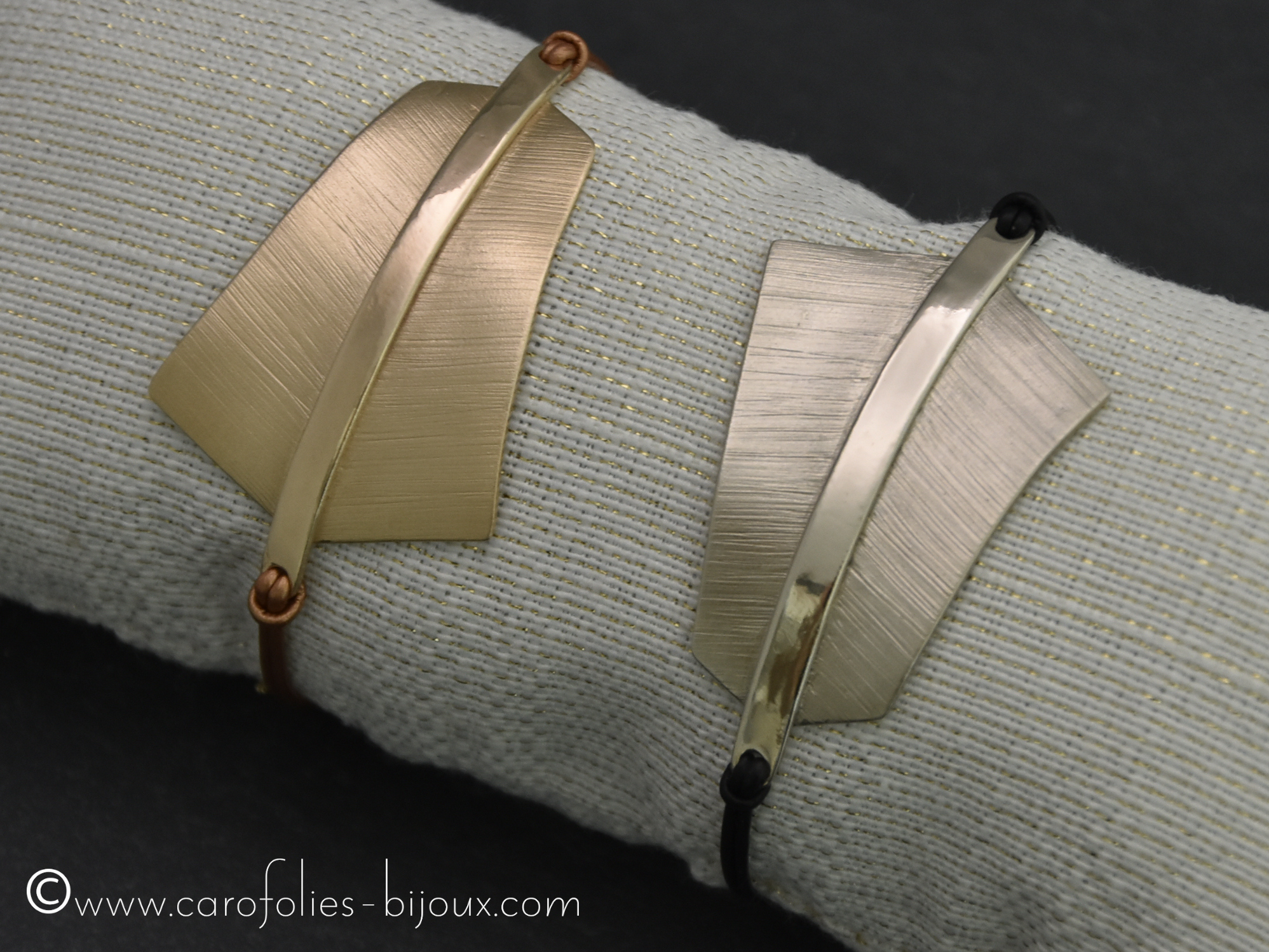 CarOFolies-bracelets-bronze doré-bronze blanc