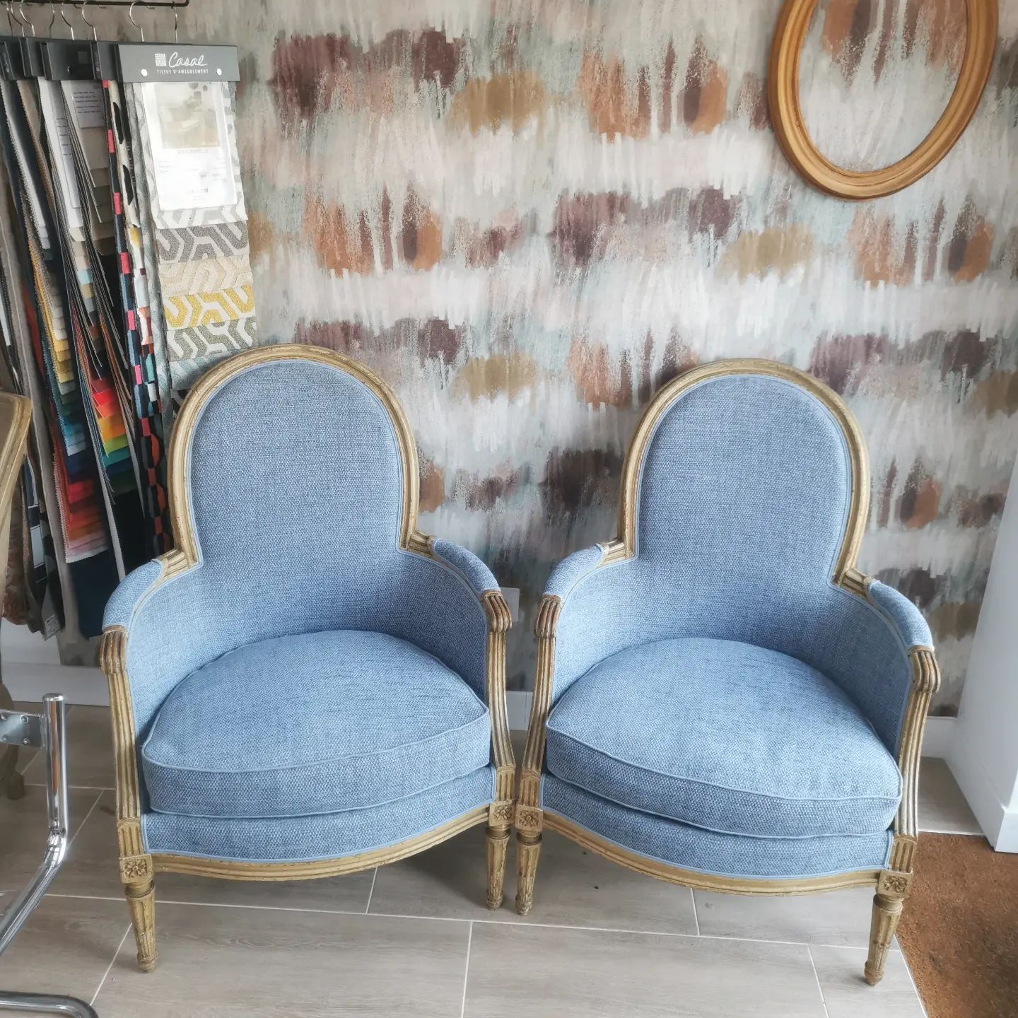 mes petits tiroirs fauteuil bleu